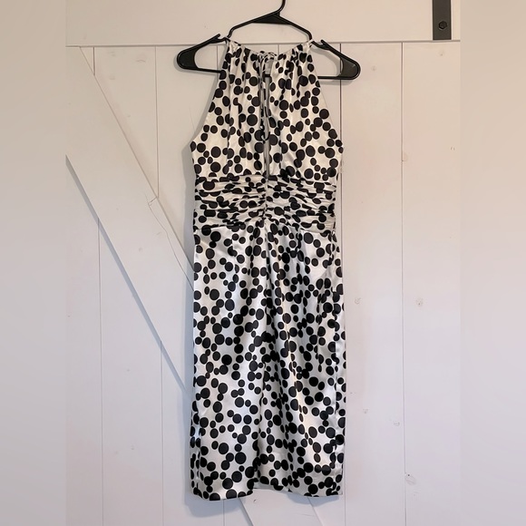 Maggy London polka dot halter dress, size 8 - Picture 3 of 6